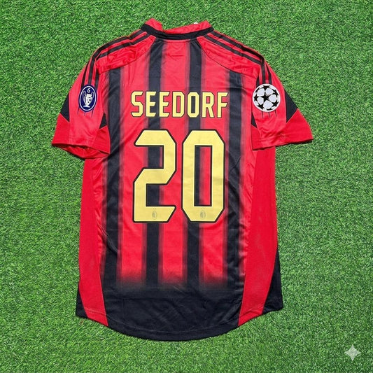 Clarence Seedorf #20 AC Milan 2004 2005 Home Retro Football Jersey