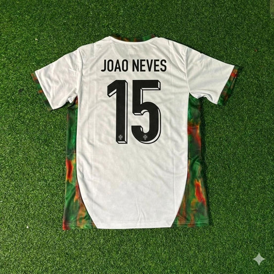 Joao Neves Portugal 2026 World Cup White Football Jersey Kit