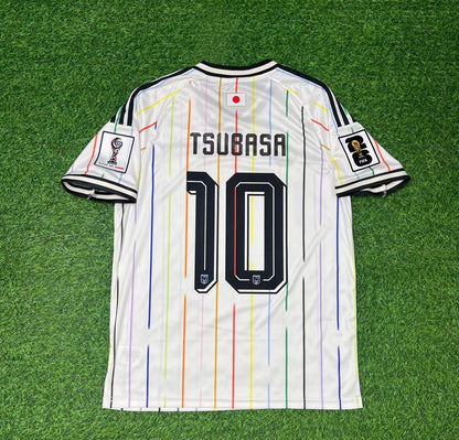 Tsubasa Oozora Japan 2026 World Cup Away White Football Jersey Trikot Maillot
