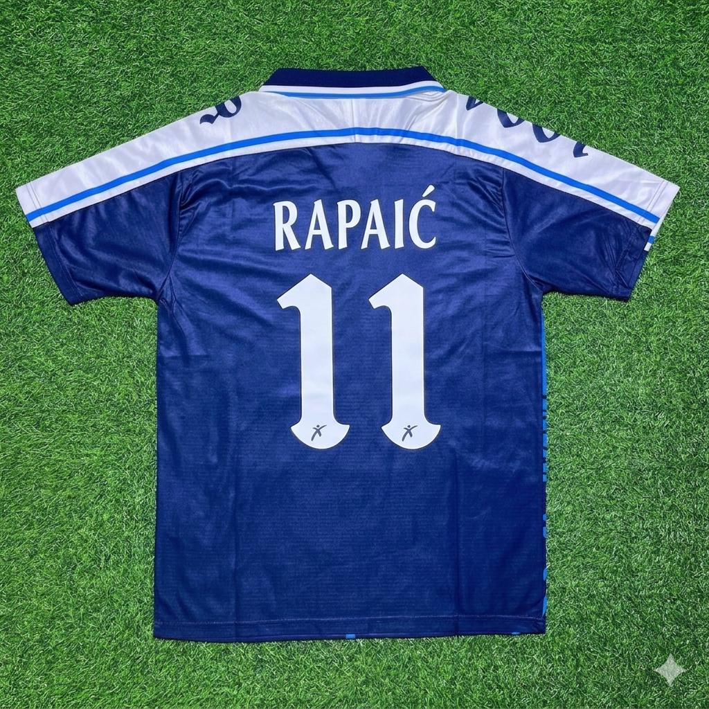 Milan Rapaic Perugia Retro Blue Football Jersey