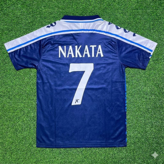Hidetoshi Nakata Perugia Retro Blue Football Jersey