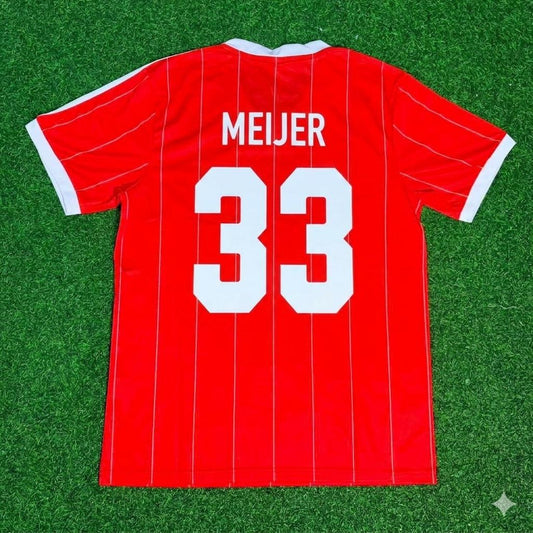 Erik Meijer Hamburger SV Red Retro Fußballtrikot
