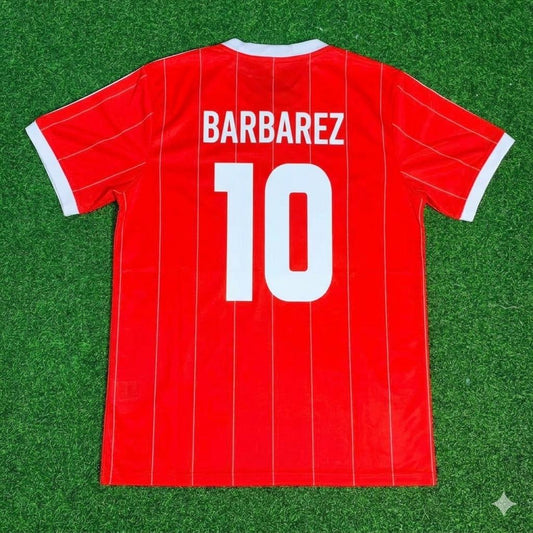 Maillot de football rétro rouge Sergej Barbarez Hamburger SV