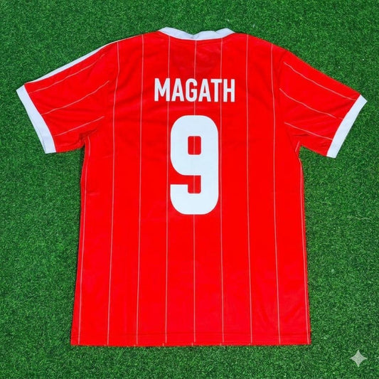 Felix Magath Hamburger SV 1982-1983 Red Retro Fußballtrikot