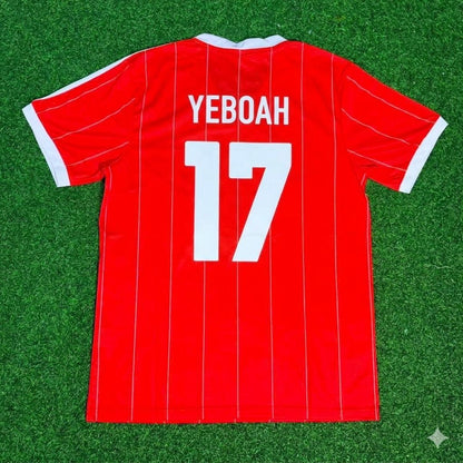 Tony Yeboah Hamburger SV Red Retro Fußballtrikot