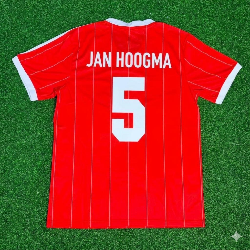 Nico-Jan Hoogma Hamburger SV Red Retro Fußballtrikot