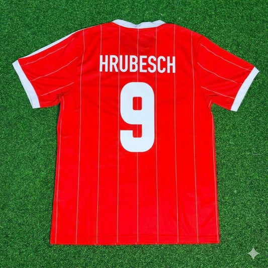 Horst Hrubesch Hamburger SV 1982-1983 Red Retro Fußballtrikot