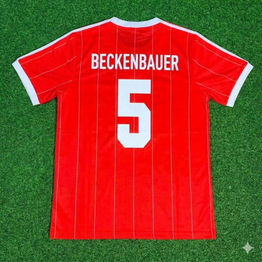Maillot de football rétro rouge Franz Beckenbauer Hamburger SV