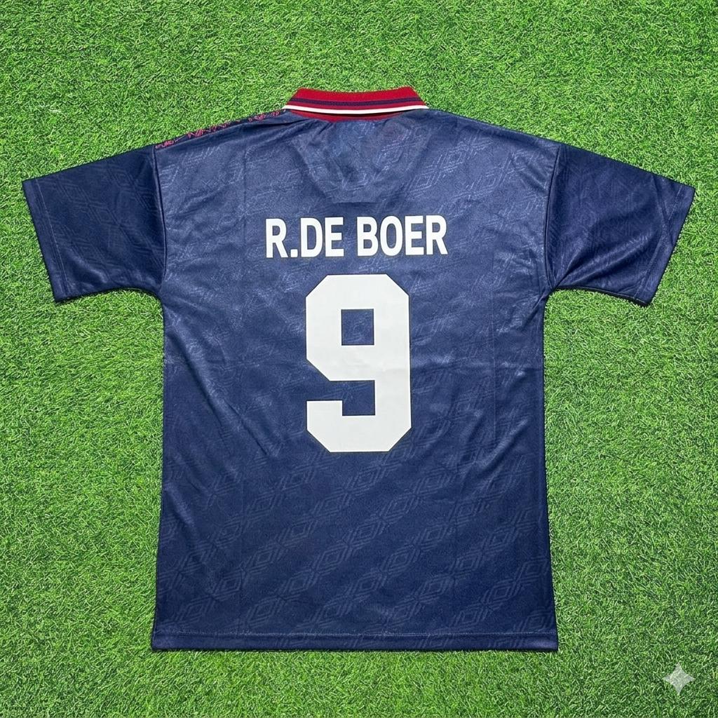 Ronald de Boer #9 Ajax 1994 1995 Away Retro Football Jersey