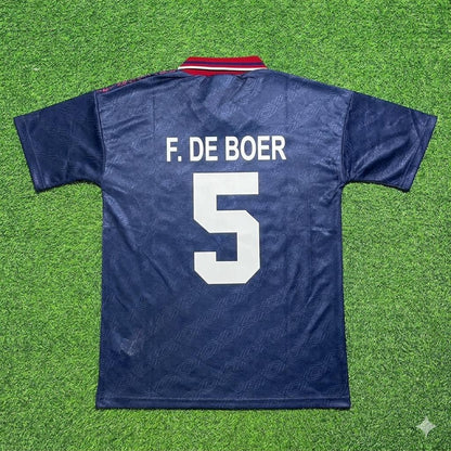 Frank de Boer #5 Ajax 1994 1995 Away Retro Football Jersey