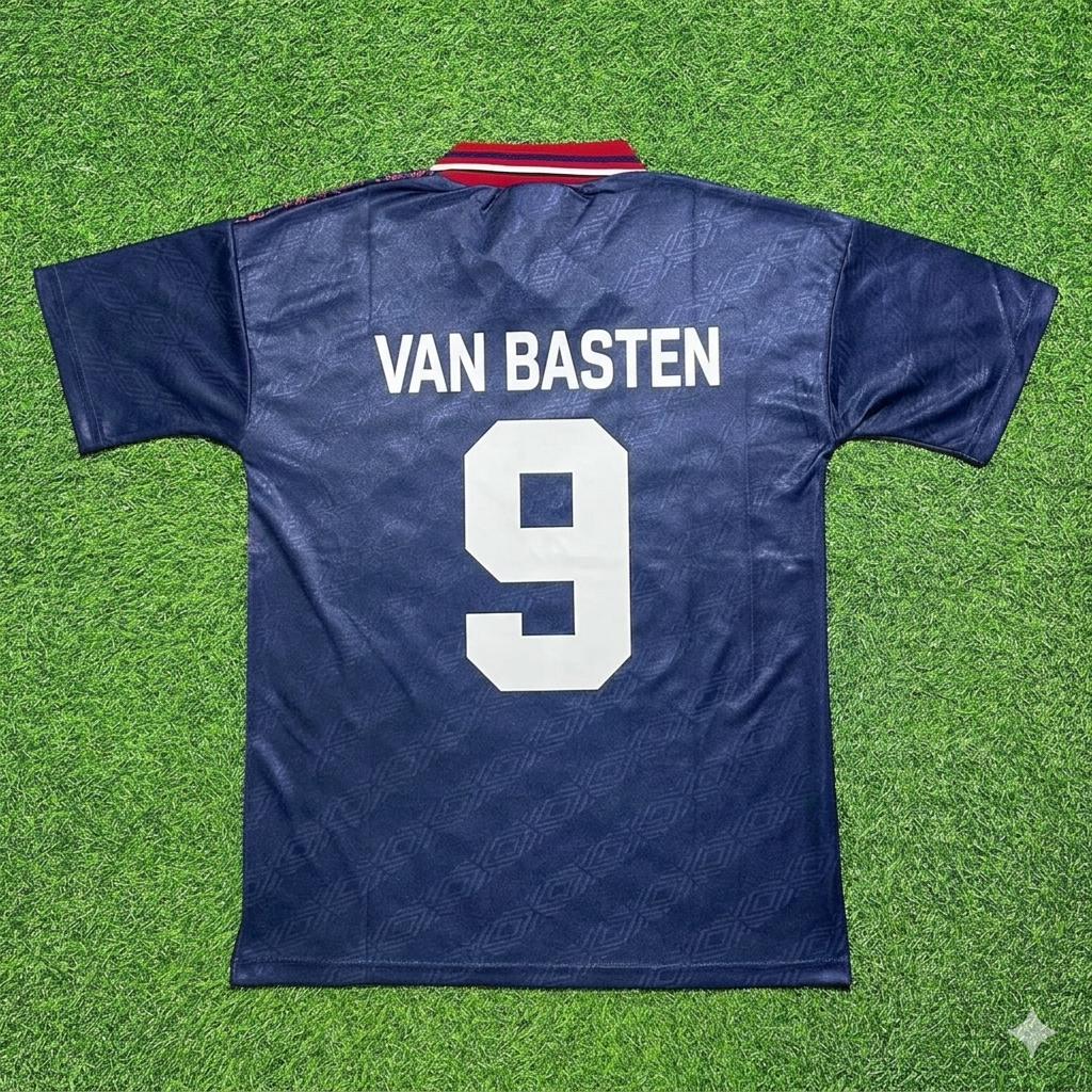Marco van Basten #9 Ajax Away Retro Football Jersey