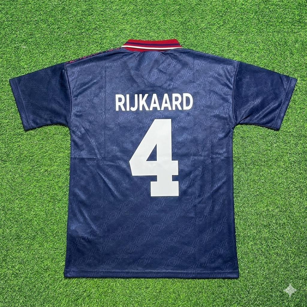 Frank Rijkaard #4 Ajax 1994 1995 Away Retro Football Jersey