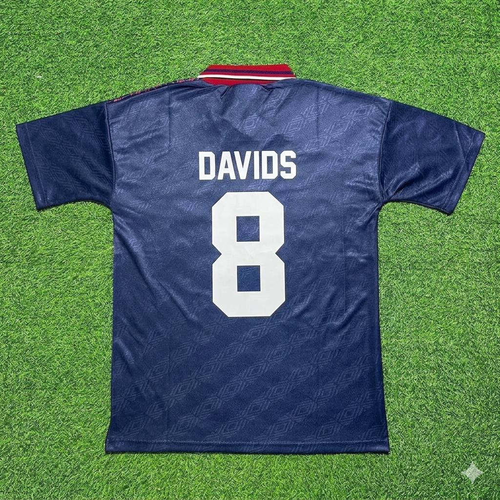 Edgar Davids #8 Ajax 1994 1995 Away Retro Football Jersey