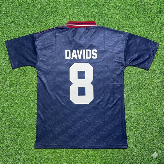 Edgar Davids #8 Ajax 1994 1995 Away Retro Football Jersey