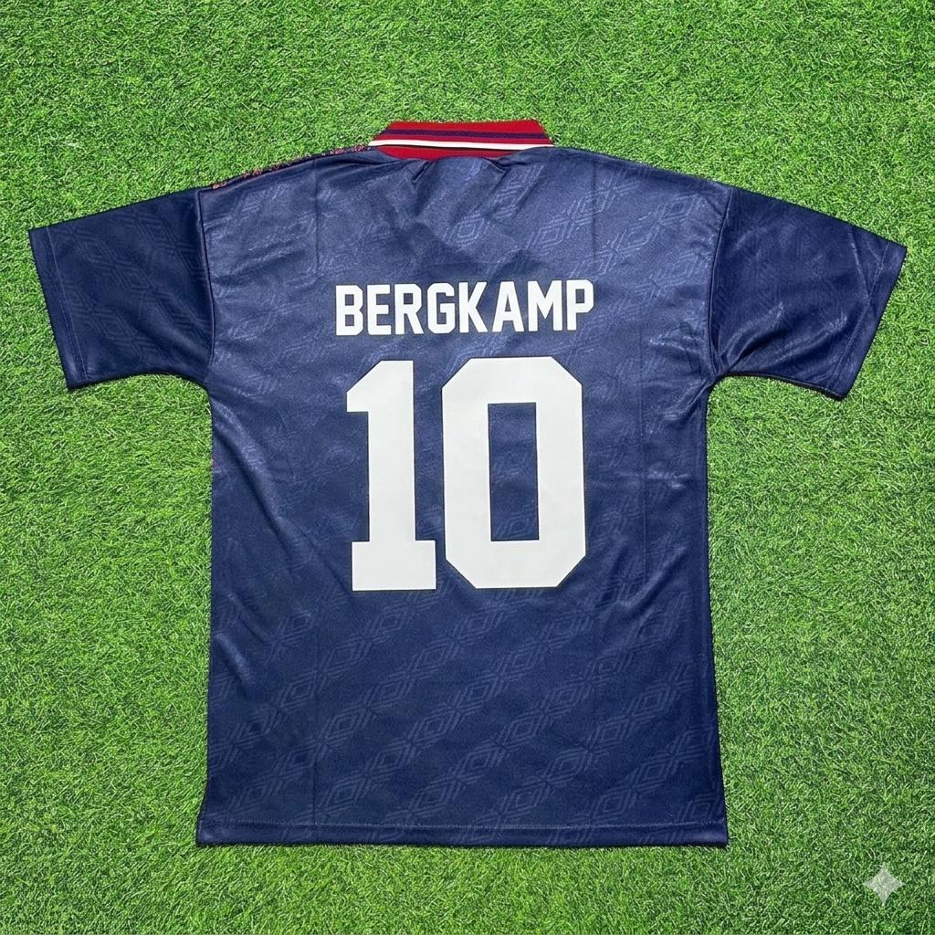 Dennis Bergkamp #10 Ajax Away Retro Football Jersey