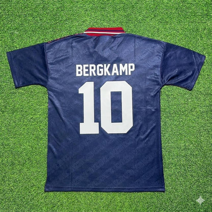 Dennis Bergkamp #10 Ajax Away Retro Football Jersey