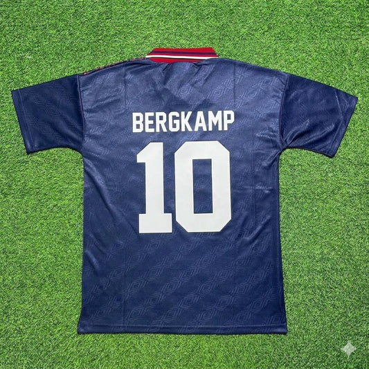 Dennis Bergkamp #10 Ajax Away Retro Football Jersey
