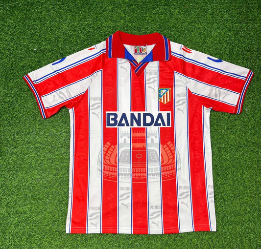 Atletico Madrid 1996-1997 Retro Football Jersey