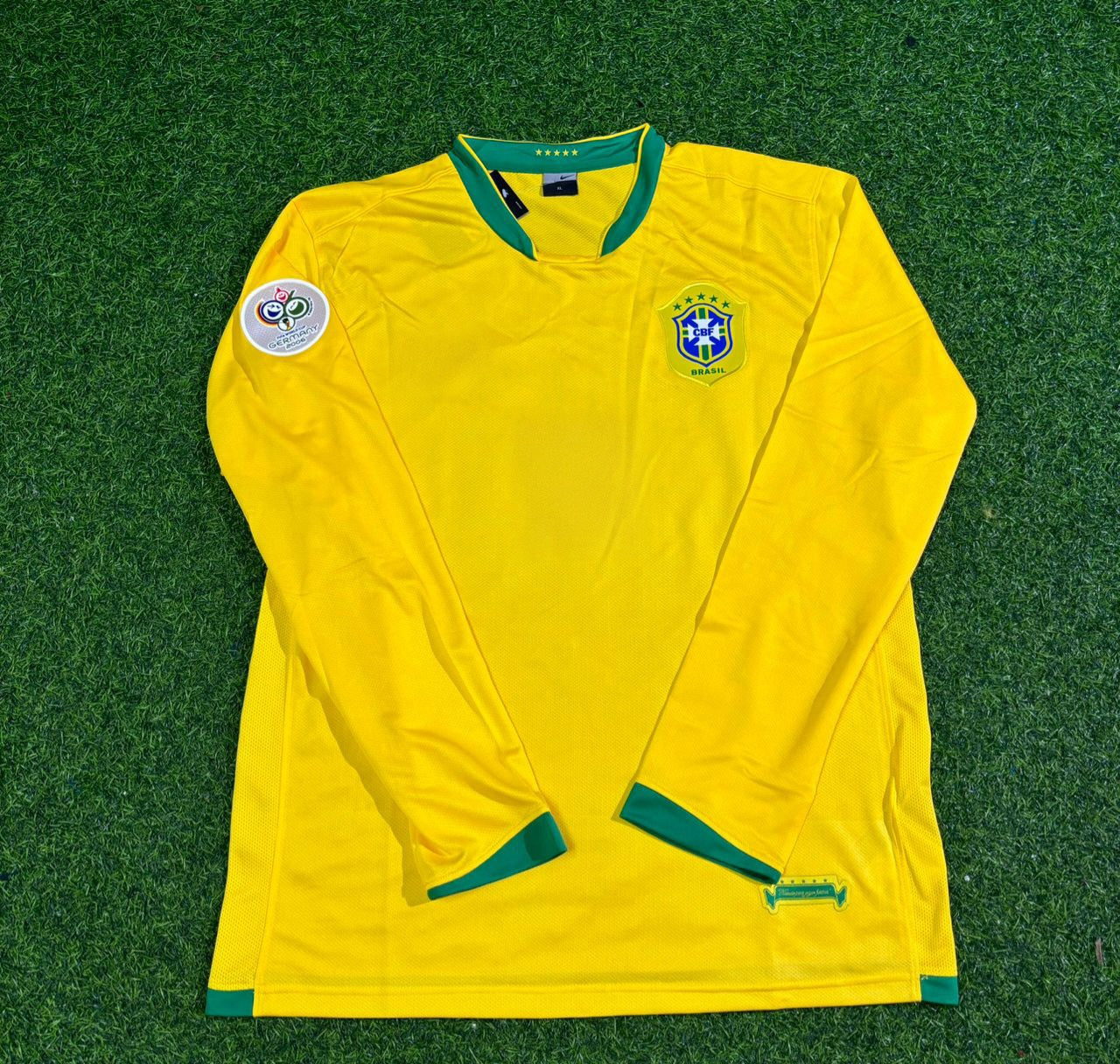 Brazil 2006 World Cup Long Sleeve Football Jersey