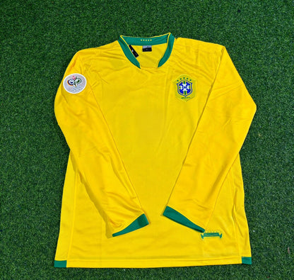 Brazil 2006 World Cup Long Sleeve Football Jersey