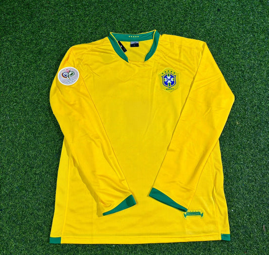 Brazil 2006 World Cup Long Sleeve Football Jersey
