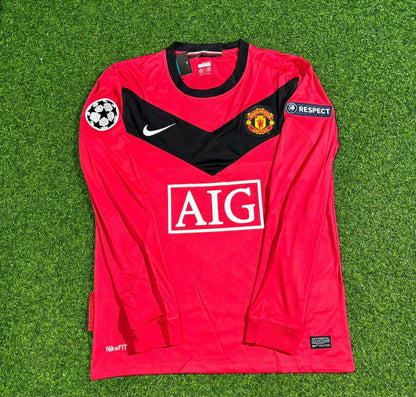 Paul Pogba #6 Manchester United Retro Long Sleeve Football Jersey