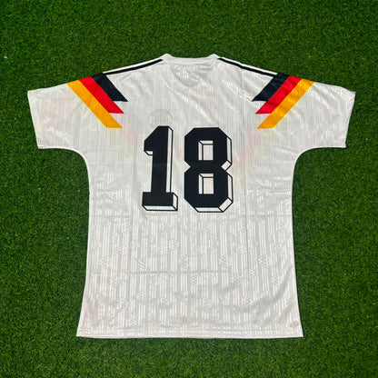 Jürgen Klinsmann Germany 1990 World Cup Retro Football Jersey Trikot Maillot