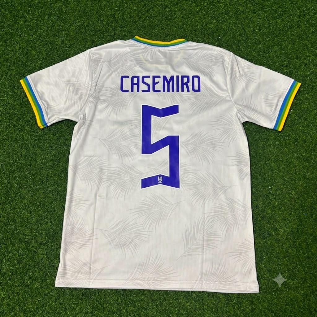 Casemiro Brazil 2026 White Football Jersey Trikot Maillot