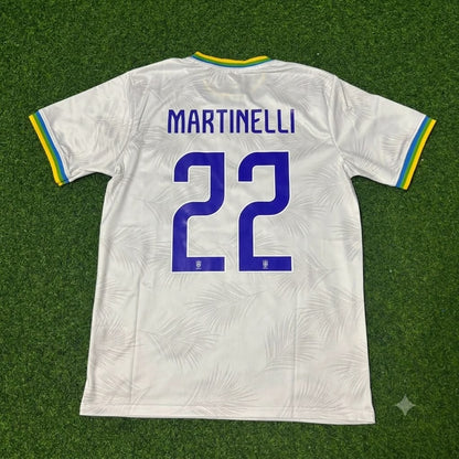 Gabriel Martinelli Brazil 2026 White Football Jersey Trikot Maillot