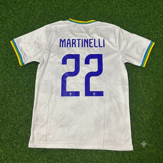 Gabriel Martinelli Brazil 2026 White Football Jersey Trikot Maillot