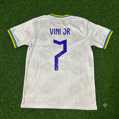 Vinicius Junior Brazil 2026 White Football Jersey Trikot Maillot
