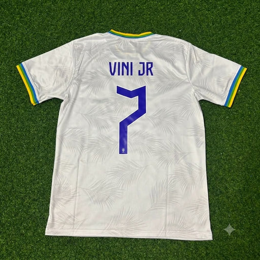 Vinicius Junior Brazil 2026 White Football Jersey Trikot Maillot
