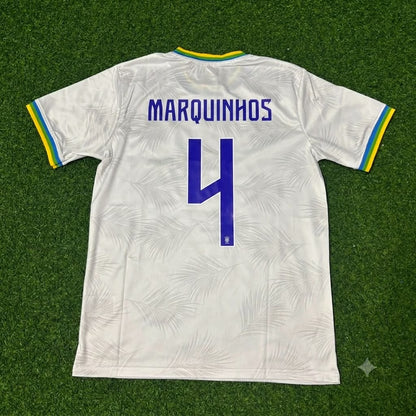 Marquinhos Brazil 2026 White Football Jersey Trikot Maillot