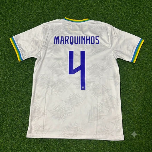 Marquinhos Brazil 2026 White Football Jersey Trikot Maillot
