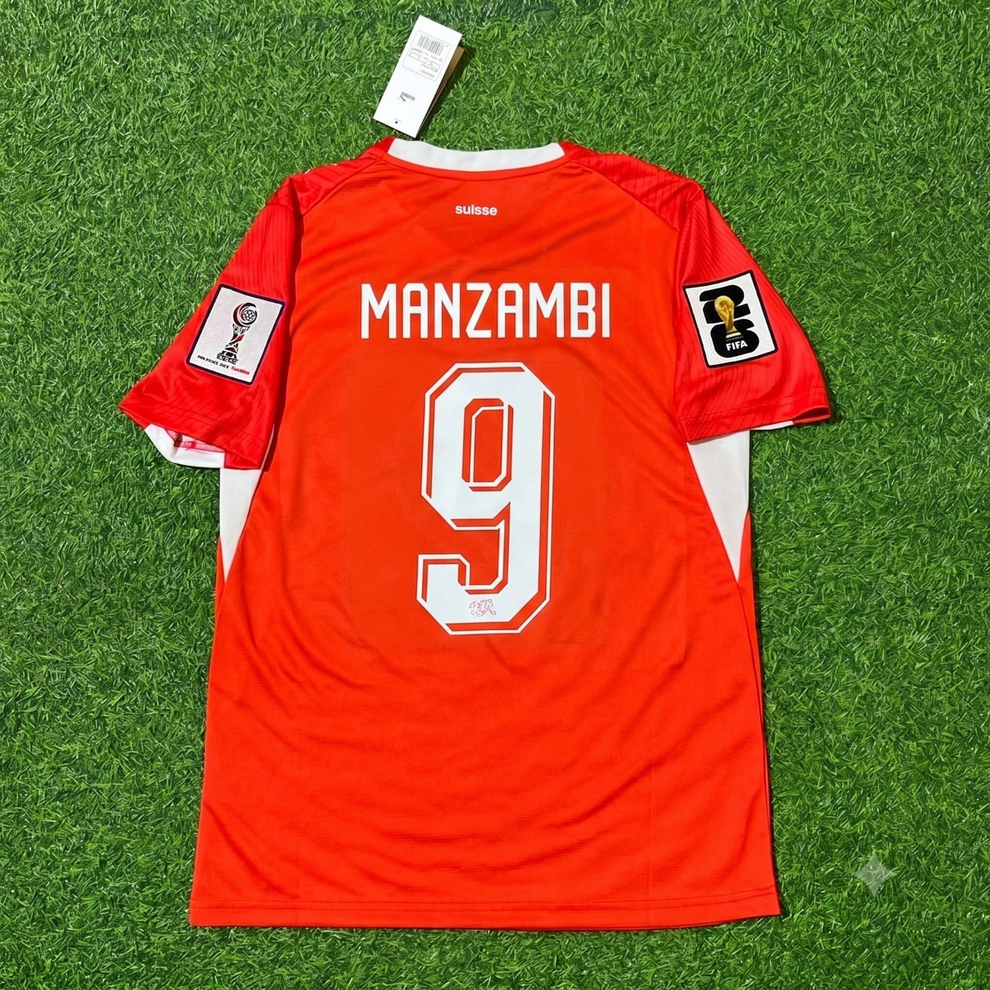 Johan Manzambi 9 - Switzerland 2026 World Cup Kit Jersey Trikot Maillot