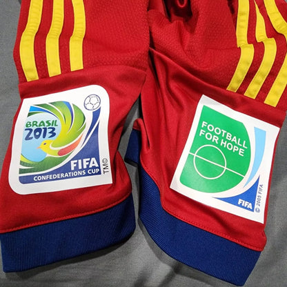 Gerard Pique Spain 2013 Confederations Cup Retro Jersey Trikot
