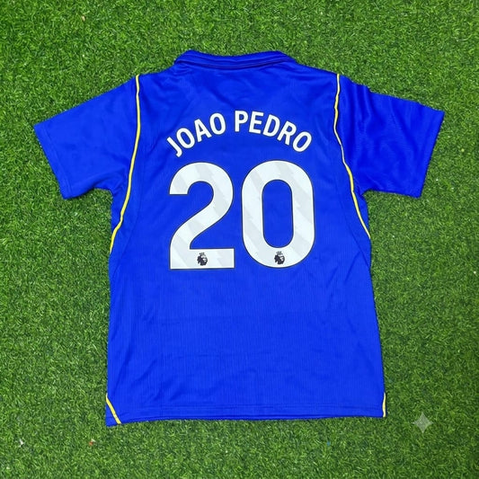 João Pedro Chelsea 2027 Home Blue Jersey Maillot Trikot Maglia Soccer Short