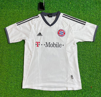 Roy Makaay Bayern Munich 2002/2004 Away White Retro Football Jersey Trikot Mailot