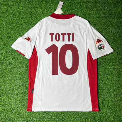 Francesco Totti White Away 2001 02 Home – Kit Jersey