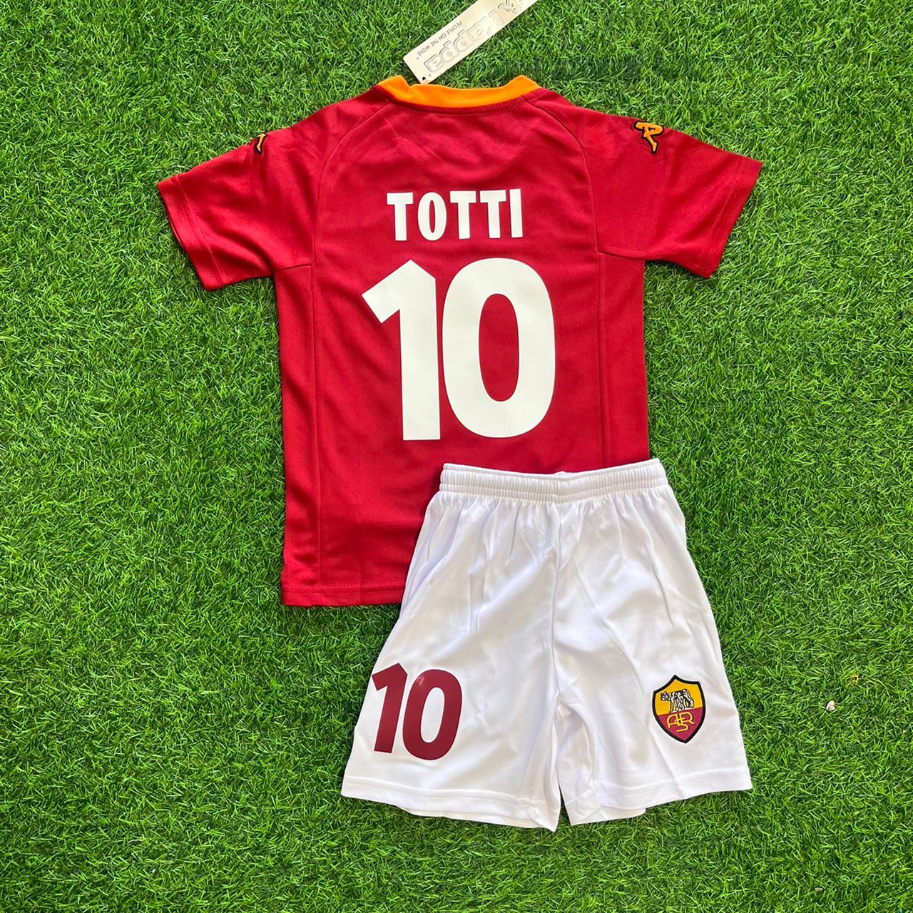 Francesco Totti Home  2002-03 Home Kinder Kids – Kit Jersey