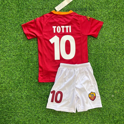 Francesco Totti Home  2002-03 Home Kinder Kids – Kit Jersey