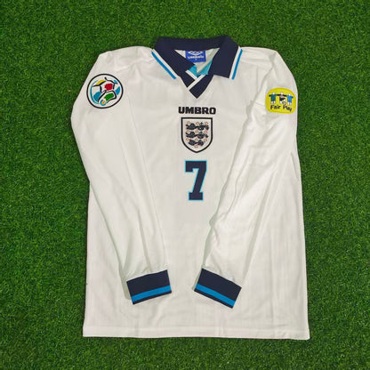 David Bekcham 1996 Retro Long Sleeve Jersey