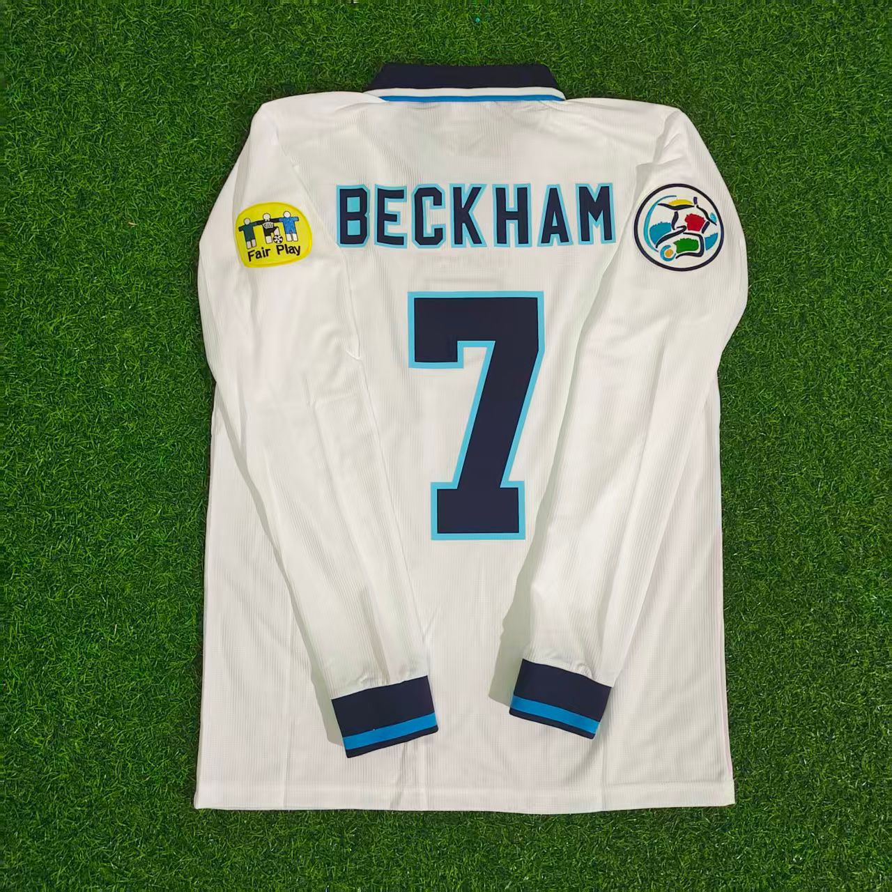 David Bekcham 1996 Retro Long Sleeve Jersey