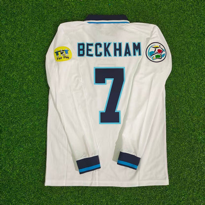 David Bekcham 1996 Retro Long Sleeve Jersey