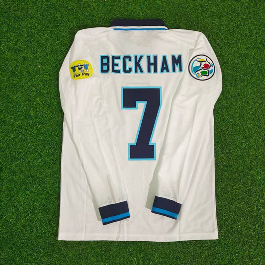 David Bekcham 1996 Retro Long Sleeve Jersey
