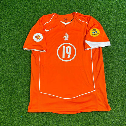 Arjen Robben Euro 2004 Home Retro Football Kit Trikot Soccer Shirt