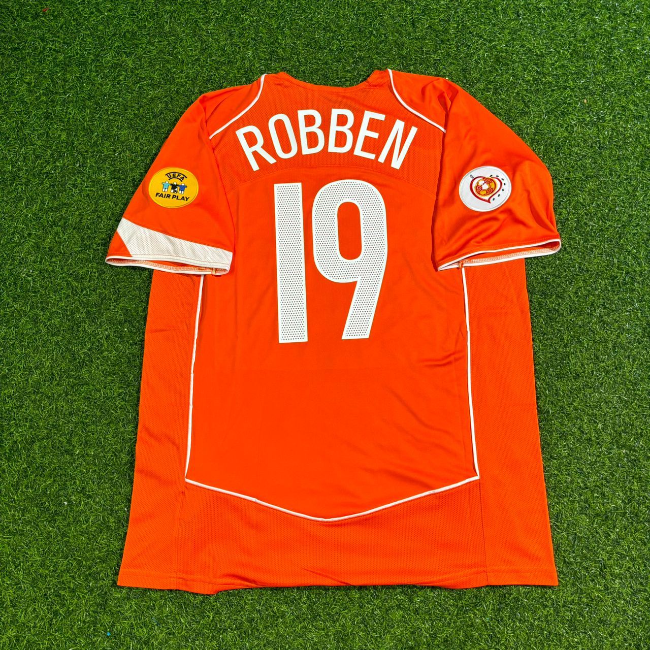 Arjen Robben Euro 2004 Home Retro Football Kit Trikot Soccer Shirt