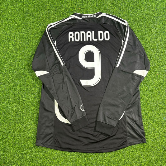 Ronaldo Nazario  Retro Home  Retro Long Sleeve Football Kit Trikot Soccer Shirt
