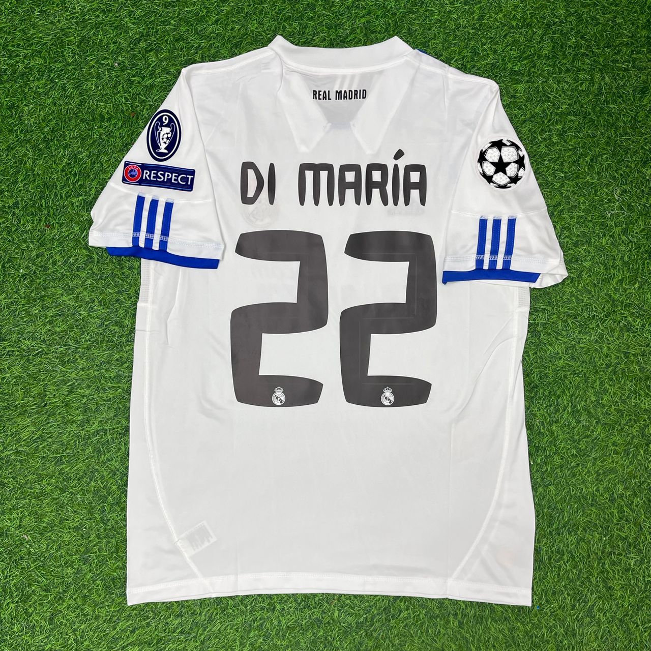 Angel Di Maria 22-  Long Sleeve 2010/2011 Retro Jersey Trikot