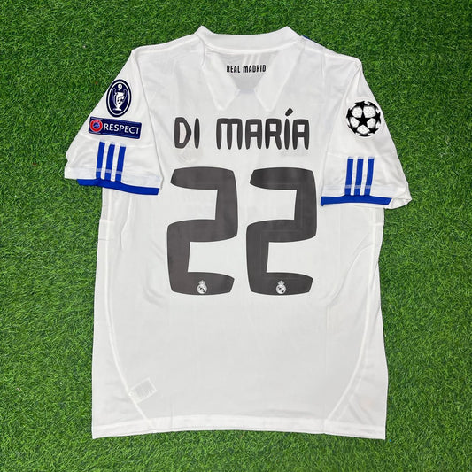 Angel Di Maria 22-  Long Sleeve 2010/2011 Retro Jersey Trikot